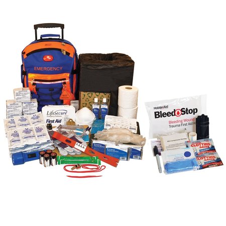 LIFESECURE SchoolGuard Easy-Roll Classroom Evacuation & Lockdown Kit w/Compact 200 Bleeding Control Kit 31865